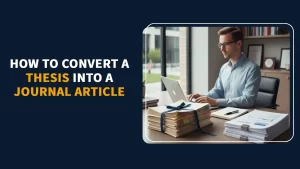 Thesis into a Journal Article