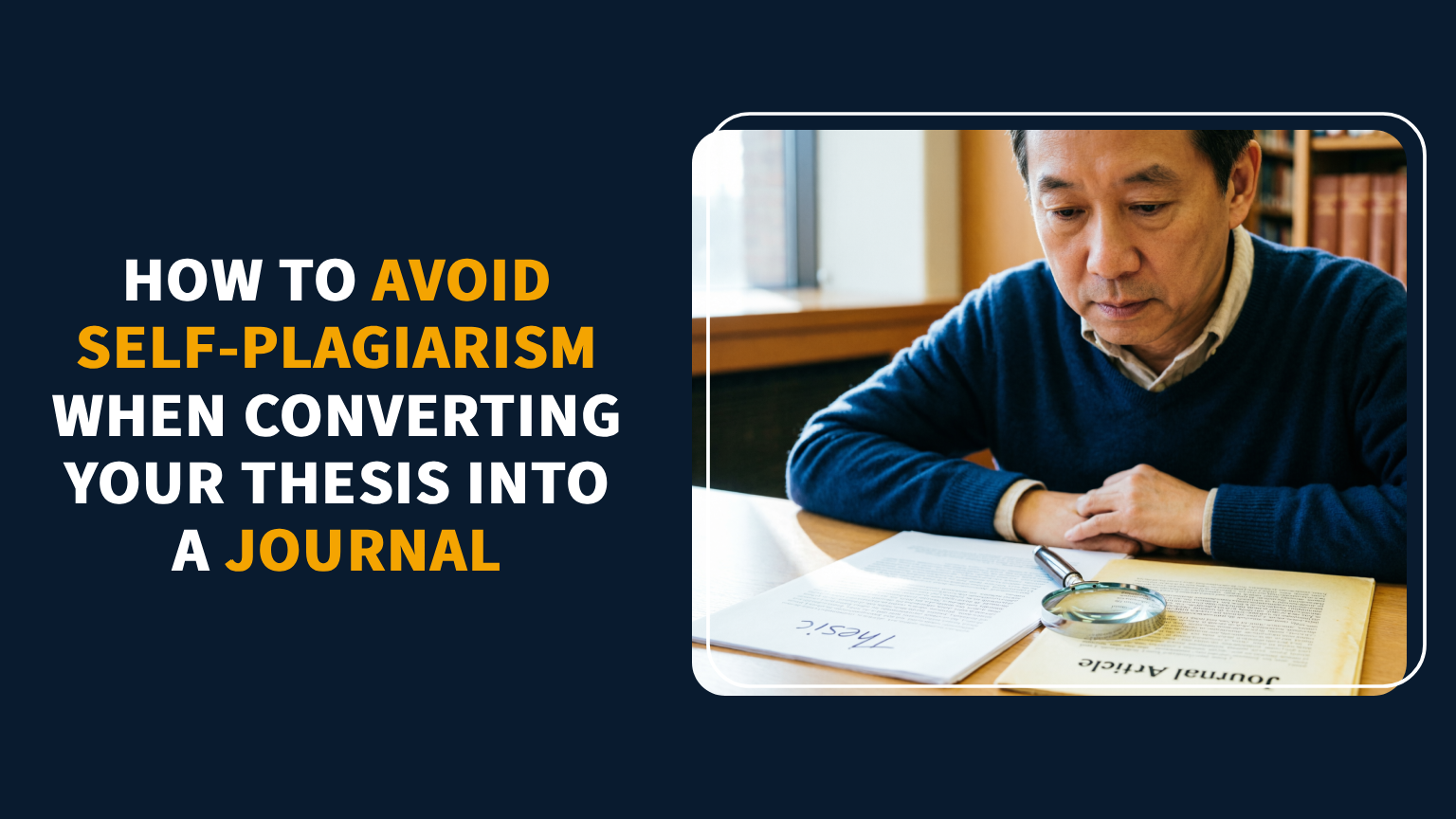 Read more about the article How to Avoid Self-Plagiarism When Converting Your Thesis into a Journal Article