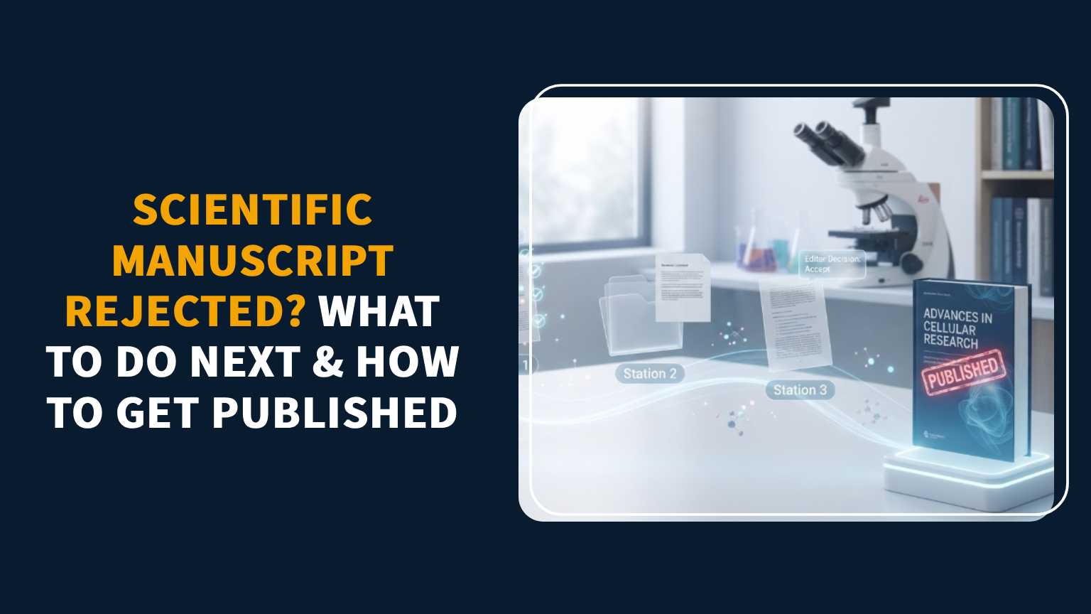 You are currently viewing Scientific Manuscript Rejected? What to Do Next & How to Get Published