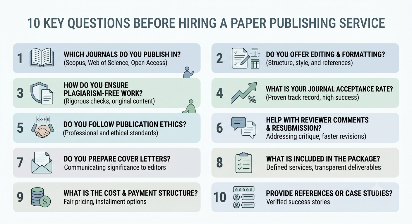 Questions to Ask Before Hiring a Paper Publishing Service